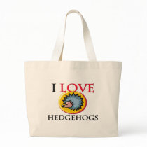I Love Hedgehogs Canvas Bags