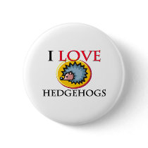 I Love Hedgehogs buttons