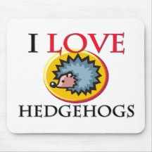 I Love Hedgehogs Mousemat