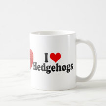 I Love Hedgehogs Mugs