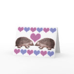 I Love Hedgies Hedgehog Valentine's Day Card