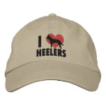 I Love Heelers Embroidered Hat