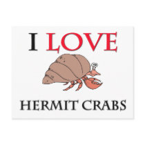 I Love Hermit Crabs postcards