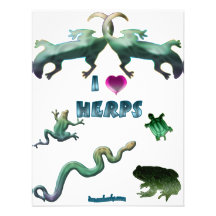 I Love Herps Personalised Announcement