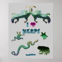 I Love Herps posters