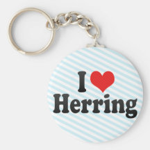 I Love Herring Keychain
