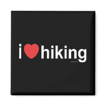 I Love Hiking Magnet