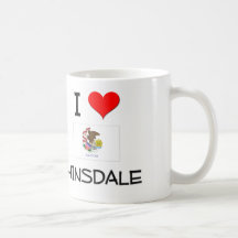 I Love HINSDALE Illinois Mug