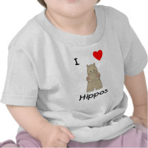I Love Hippos (3) T Shirts