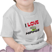 I Love Hippos Shirts