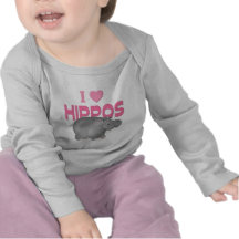 I Love Hippos T-shirt