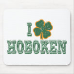 I love Hoboken - St. Patrick's Day mousepads