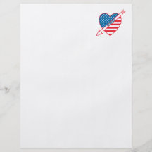 I Love Hockey Patriot Heart Personalized Flyer