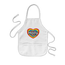 I love Holly. I love you Holly. Heart Aprons