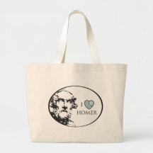 I Love Homer Tote Bag