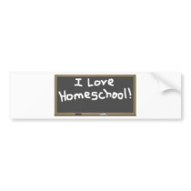 I Love Homeschool! bumper stickers