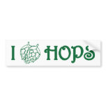 I LOVE HOPS BUMPERSTICKER
