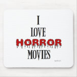 I love Horror movies mousepads
