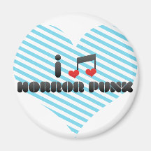 I Love Horror Punk Refrigerator Magnet