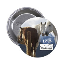 I Love Horses Buttons
