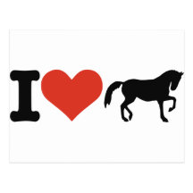 I love Horses Post Card