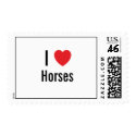 I love Horses postage