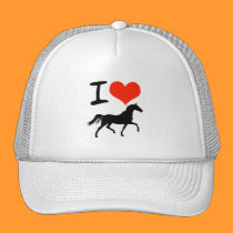 I Love Horses hats