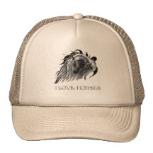 I LOVE HORSES TRUCKER HAT