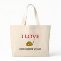 I Love Horseshoe Crabs bags
