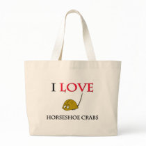 I Love Horseshoe Crabs bags