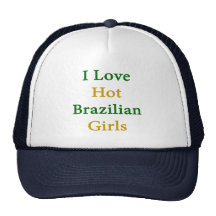 I Love Hot Brazilian Girls Mesh Hat