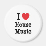 I love House Music heart custom personalised Refrigerator Magnet