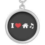 I Love House Music Pendants