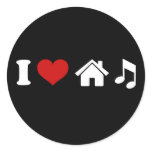I Love House Music Sticker