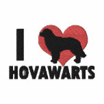 I Love Hovawarts Embroidered Long Sleeve T-Shirt embroidered shirts