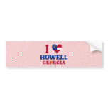 I Love Howell, Georgia bumper stickers