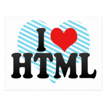 I Love HTML Postcard