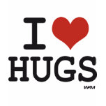I LOVE HUGS t-shirts