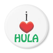 I LOVE HULA MAGNET