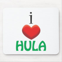 I LOVE HULA MOUSEPADS