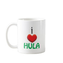 I LOVE HULA MUGS