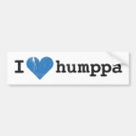 I Love Humppa Blue Bumper Sticker
