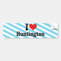 I Love Huntington Bumper Stickers