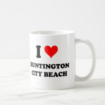 I Love Huntington City Beach California Mug