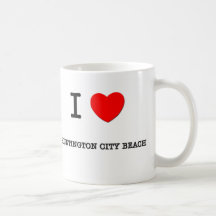 I Love Huntington City Beach California Mug