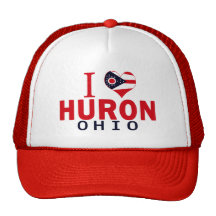 I love Huron, Ohio Mesh Hat