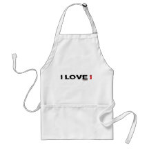 i love i aprons