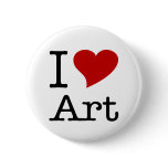 I Love (I Heart) Art buttons