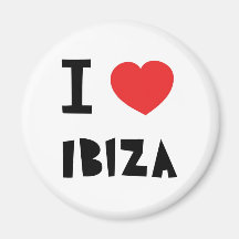 I love Ibiza Fridge Magnets