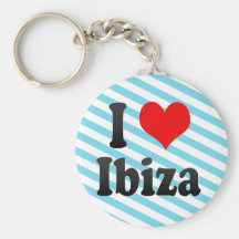I Love Ibiza, Spain. Me Encanta Ibiza, Spain Keychain
